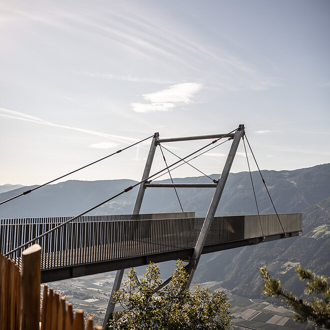 Unterstell viewpoint with mountain and valley panorama