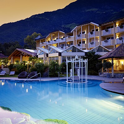The former outdoor pool at Hotel Feldhof