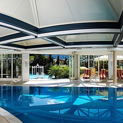 The former indoor pool at Hotel Feldhof