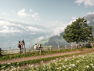 Wandern mit der Familie am Sonnenberg