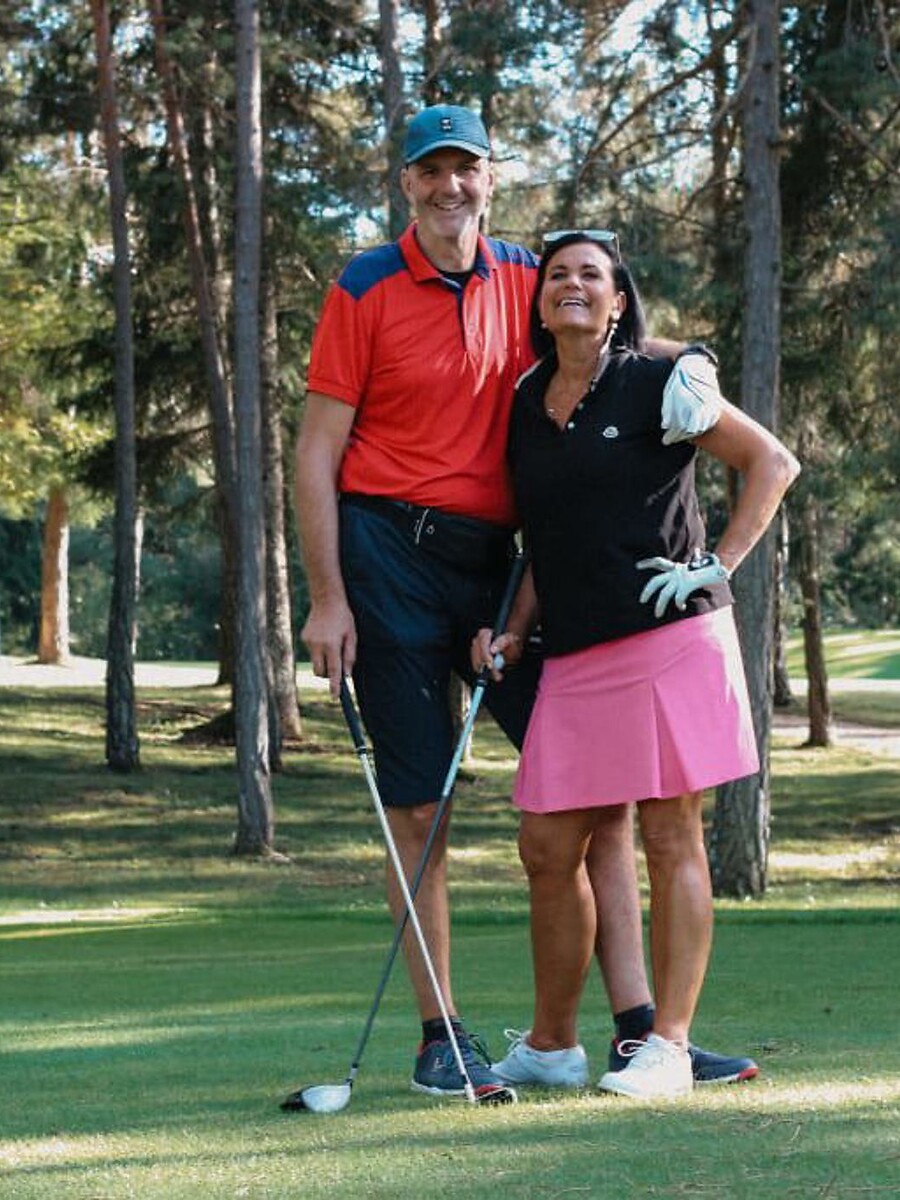 Golf Trophy with Ruth & Martin Piri