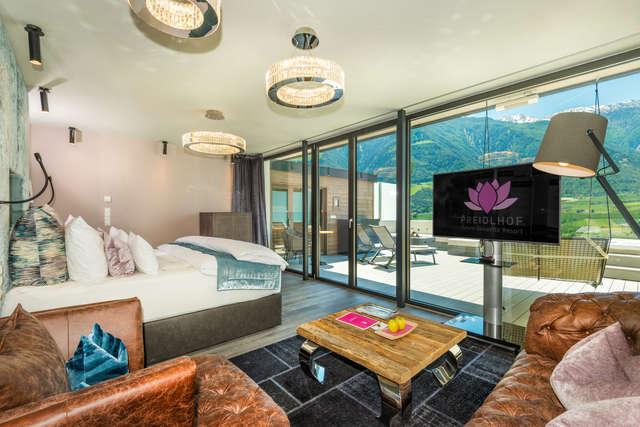 Luxuriöse Romantik zum Verlieben Penthouse Suiten Hotel Preidlhof
